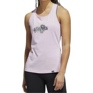 Adidas Women's Floral Graphic Tank Pink Bliss Lilac NWT Size XS